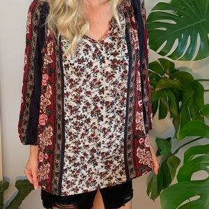Women’s 3x Lucky Brand Floral Shirt